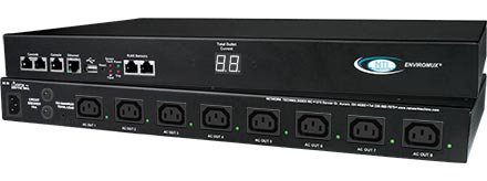 NTI ENVIROMUX Low-Cost 2-Port Remote Power Reboot Switch - power