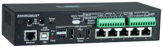 E-5D - Surveille et gère les conditions environnementales et de sécurité des salles serveurs sur IP.