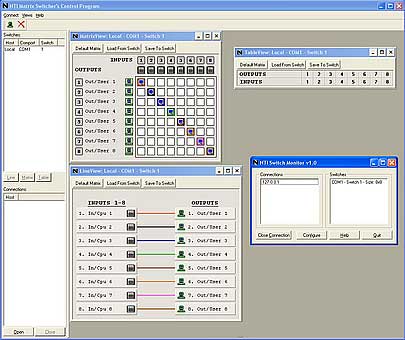 Logiciel de contrôle matriciel avec interface graphique utilisateur (GUI)