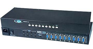 Commutateur vidéo VGA 8 ports avec option audio